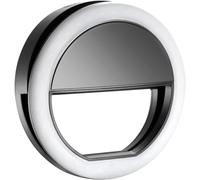 Selfie Light for Phone, Rechargeable Portable Clip-on Selfie Fill Light with Strong LED, 3 Light Modes, Dimmable for Phones, Tablet, Laptop, Zoom Meeting, Makeup, Vlog and Video Conference. (BLK)