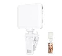 Selfie Light, Phone Light, Portable Clip Ring Light for Selfie 2000mAh - Video Recording Light with Adjustable Brightness, Live Lighting for Photography