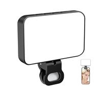 Selfie Light, Portable Led Beauty and Makeup Clamp Lamp with Rechargeable Battery, Perfect for Home, Studio, Vlogging, Live Streaming, Video Recording, Makeup Application, 10x8.5x4cm