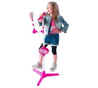 Selfie Microphone Simply connect your smartphone or mp3 player to the stand and sing along in style 42.5 x 25 x 8cm (Approx.)
