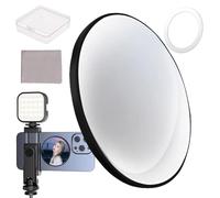 Selfie Mirror, Phone Back Mirror, Phone Mirror, 2.2 Inch Vlog Screen for Mirroring High-Resolution Portable Vlogging Live Streaming Makeup Application Photography