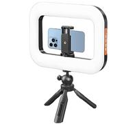 Selfie Ring Light | Rechargeable LED Handheld Portable Ring Light | Video Accessories for Diving Blogging Vlogging Recording Filming Studio Streaming