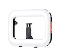 Selfie Ring Light - Type C Rechargeable Video Light, Adjustable Brightness Portable Clip Support, Compact Lighting Kit | Live Stream Travel Concert Classroom Daily Work Content Creator