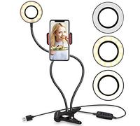 Selfie Ring Light with Cell Phone Holder for Live Streaming/Makeup