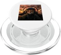 Selfie Squad Cat Funny Fighter Pilot Meme Gen Z PopSockets PopGrip for MagSafe