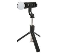 Selfie Stick, 26.8in Extendable Selfie Stick Tripod with Detachable Fill Light and Wireless Remote Shutter Phone Tripod for All Cellphones(Black)