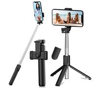 Selfie Stick, 3-in-1 Selfie Stick, Bluetooth Selfie Stick, Tripod Selfie Stick, Extendable Telescopic Monopod with Removable Remote Control & Stable Stand