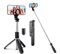 Selfie Stick Compatible with Blackview Xplore X1 Pro Wave 9C 7C Fort 2 Xplore 2 Shark 6 ROCK 1 Wireless Remote and Tripod Head Mount, Extendable and Portable, Cell Phone Tripod Camera Stand
