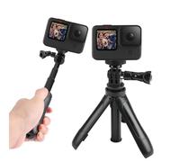 Selfie Stick for GoPro Mini Tripod Stand with Extension Pole Compatible with GoPro Hero 12/11/10/9/8/7/6/5 DJI Osmo Action Insta360 Ace AKASO and More Brand Action Sports Camera Portable