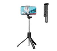 Selfie Stick for Mobile Phone - Lightweight Remote Control Tripod Extension | Adjustable Stand with Function and Stable Base for Vlogging Photography Adventure Phone