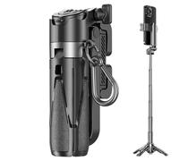 Selfie Stick Tripod | 360° Rotation Extendable Tripod | 43cm Lightweight & Portable Phone Tripod Stand | Selfie Stick Mode & Tripod Mode for Live Streaming, Video Recording, Travel & Smartphones