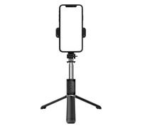 Selfie Stick Tripod - Front Light for Mobile Phone - Extendable Stabilizer 3 Colours Integrated Light for Photo Video Vlogging Man Travel Video and Recording Streaming Makeup