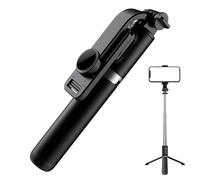 Selfie Stick Tripod - Handheld Mobile Holder Pole for Travel, Aluminium Alloy with Retractable Design, Three Colour Fill Light, Adjustable Stand for Outdoor Rotary Switch, 2.09 x 1.5 x 7.83 Inches