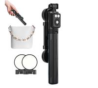 Selfie Stick Tripod | Portable Wireless Phone Stand Extendable Smartphone With Remote & Fill Light - Ideal For Video Recording, Travel, Live Streaming, Vlogging & Photography