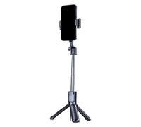 Selfie Stick, Tripod Stabilizer, Wireless Remote, Handheld Extendable Phone Holder, Foldable Lightweight Design, for Travel Group Photos Vlogging Outdoor Use, 15 x 3 x 3 cm, 95 g Stainless Steel