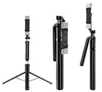 Selfie Stick Tripod with Double Lights, 67'' Selfie Sticks with Sireless Remote and Grip Handle, Compatible with iPhone 16/15 Pro Max/15/14 Pro/14/13, Samsung S22/ S23 Ultra/Android Smartphone