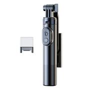 Selfie Stick Tripod with Remote, Phone Stick with Light, Extendable Aluminum Alloy Tripod, 360 Rotating Mount Stand, Cell Phone Tripod for Selfie, Tripod for Video Recording, Selfie Stick for Live