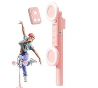 Selfie Stick with Light - Phone Tripod Stand | Extendable Tripod with Wireless Remote Control, Multifunctional Cell Phone Stand for Selfie, Dir Streaming