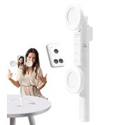 Selfie Stick with Light, Tripod Stand for Phone | Selfie Stick with Removable Wireless Remote, Extendable Tripod with Wireless Remote, Mobile Phone Holder for
