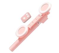 Selfie Tripod - Extra Long Tripod, Phone Holder for Video Recording | Phone Tripod with 2 LED Fill Lights and Remote Control, Portable Cell Phone Holder Pair