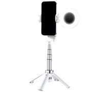 Selfie Tripod, Portable Phone Mount 0.79 x 0.79 inches 360 Degree Rotation Wireless Remote, Smartphone Vlogging and Livestreaming, Compact Stick Stand for Social Media Content Creation