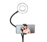 Grundig Selfie Ringlight - Ringlight - Tiktok Lamp with Table Clamp - Flexible Neck - USB