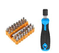 Selflocking Adapter Screwdriver Handle 6 35mm Hex with Bit Holder, 5 Inch Length Supporting 1/4 Inch Hex Bits for Use with Socket Wrench and Various Screws (Blue)
