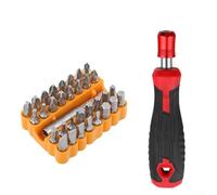 Selflocking Adapter Screwdriver Handle 6 35mm Hex with Bit Holder, 5 Inch Length Supporting 1/4 Inch Hex Bits for Use with Socket Wrench and Various Screws (Red)