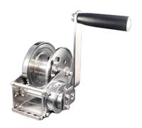 SelfLocking Manual Winch 304SteelHoist 800LB2600LB RustResint Ideal for Trailers Towing Yachts Dinghies (1200LB Winch + 5m/16ft Cable)