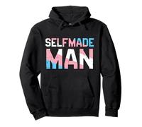 Selfmade Man Transgender Trans Pride Flag Transsexual Ftm Pullover Hoodie