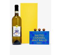 Selfridges Selection Selfridges Selection White Wine and Salted Caramel Malt Ball Gift Box - 2 Items Included