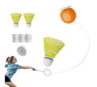 Selfs Study Badminton Trainer - Badminton Rebound Trainer, Adjustable Single Player Badminton Training Device | Individual Training Equipment for Coordination or