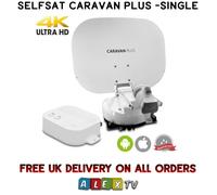 Selfsat Caravan Plus Single LNB Auto Satellite Dish with iOS/Android Control