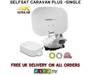 Selfsat Caravan Plus Single LNB Auto Satellite Dish with iOS/Android Control