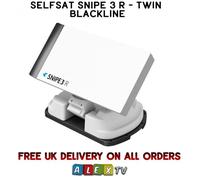 Selfsat Snipe 3 R Twin Black Line Camping Auto Satellite with Remote Control