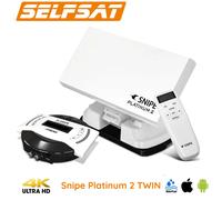 Selfsat SNIPE Platinum 2 Twin LNB Caravan Dish BT Remote App GPS Auto Antenna