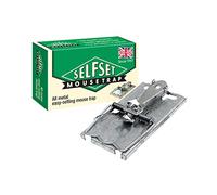 Selfset Mouse Trap Kills Mice Galvanised Metal Strong, Quick Snap and Hold