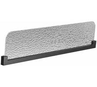 SelfSupporting Room Divider for Dining Area Privacy Panel for Office Stainless Steel e Low Counter Screen with Translucent Glass BlackSet of 6 Pieces