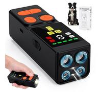 SelfTek Anti Barking Device for Dogs - Upgraded 4 Emitters Ultrasonic Dog Barking Deterrent Devices with 10 Levels Adjustable, 45ft Range Safe Dog Bark Stopper for Indoor Outdoor Use