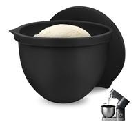 SelfTek Silicone Bowl Liners for 5 Qt KitchenAid Mixer - Thicken Mixer Bowl Liners Accessories and Attachments for Stand Mixers, Heat-Resistant & Easy to Clean, Protects Mixing Bowls, Black