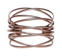 SELFWIMG Twisted Cuff Bangle Bracelet for Women Girls Trendy Multi-layer Wire Warp Bangle Bracelet Adjustable Wide Open Chunky Cuff Bracelet, Gold & Rose Gold & Silver, One Size, Rose Gold, no