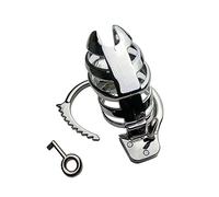 SeLgurFos Male Cock Cage Chastity Devices Adjustable Lightweight Chastity Cage Sissy Sex Toy for Men Metal Vented Design Chastity Lock Adult Bondage SM Penis Cage for Couples