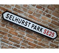 Selhurst Park Indoor London Street Sign Crystal Palace