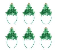 SELiLe 6pcs Glowing Christmas Headwears Festival LED Headbands Christmas Parties Decorations Comfortable For Family Gatherings Christmas Decoration Headgears