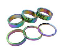 SELiLe Aluminum Alloy Bicycles Headsets Fork Spacers Bikes Rings Gaskets Front Fork Washer Road Bikes Cycling Handlebar Spacers Bike Front Fork Spacer