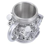 SELiLe Automotive Themed Stainless Steel Insert Cup Mechanical Detailing Resin Coffee Mug Insulated Drinkware for Daily Use Rustproof Stainless Steel Water Mug