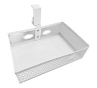 SELiLe Easy Install Breathable File Organiser Tray Multifunctional Under Desk Metal Wire Basket Efficient Storage Solution Large Capacity Drawer