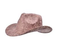 SELiLe Elegant Cowboy Hat Wide Brims Theme Party Hat Unisex Panamas Halloween Costume Adult Party Headpiece Western Cowboy