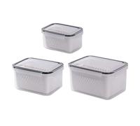 SELiLe Fruit Crisper with Drain Basket Large Capacity Storage Box Practical Food Preservation Container for Refrigerator Refrigerator Bins