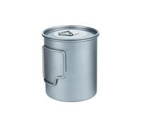 SELiLe Light Weight Travel Cup with Lid Easy to Use Foldable Handle for Camping Portable Camping Mug